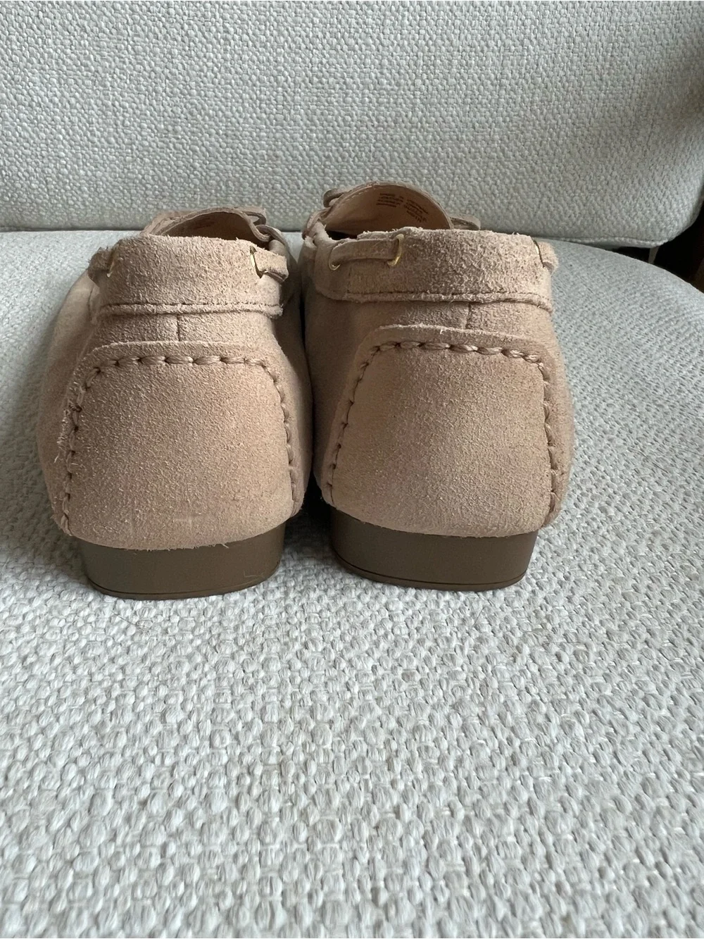 Michael Kors Suede Bow-Tie Moccasin Loafers in Taupe US9M